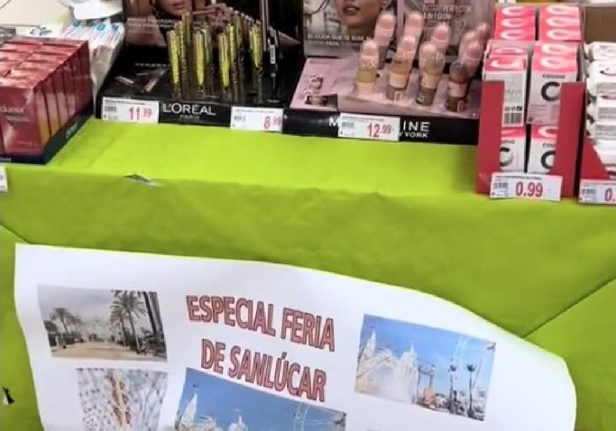 Imagen de la mesa especial para la Feia de Sanlúcar