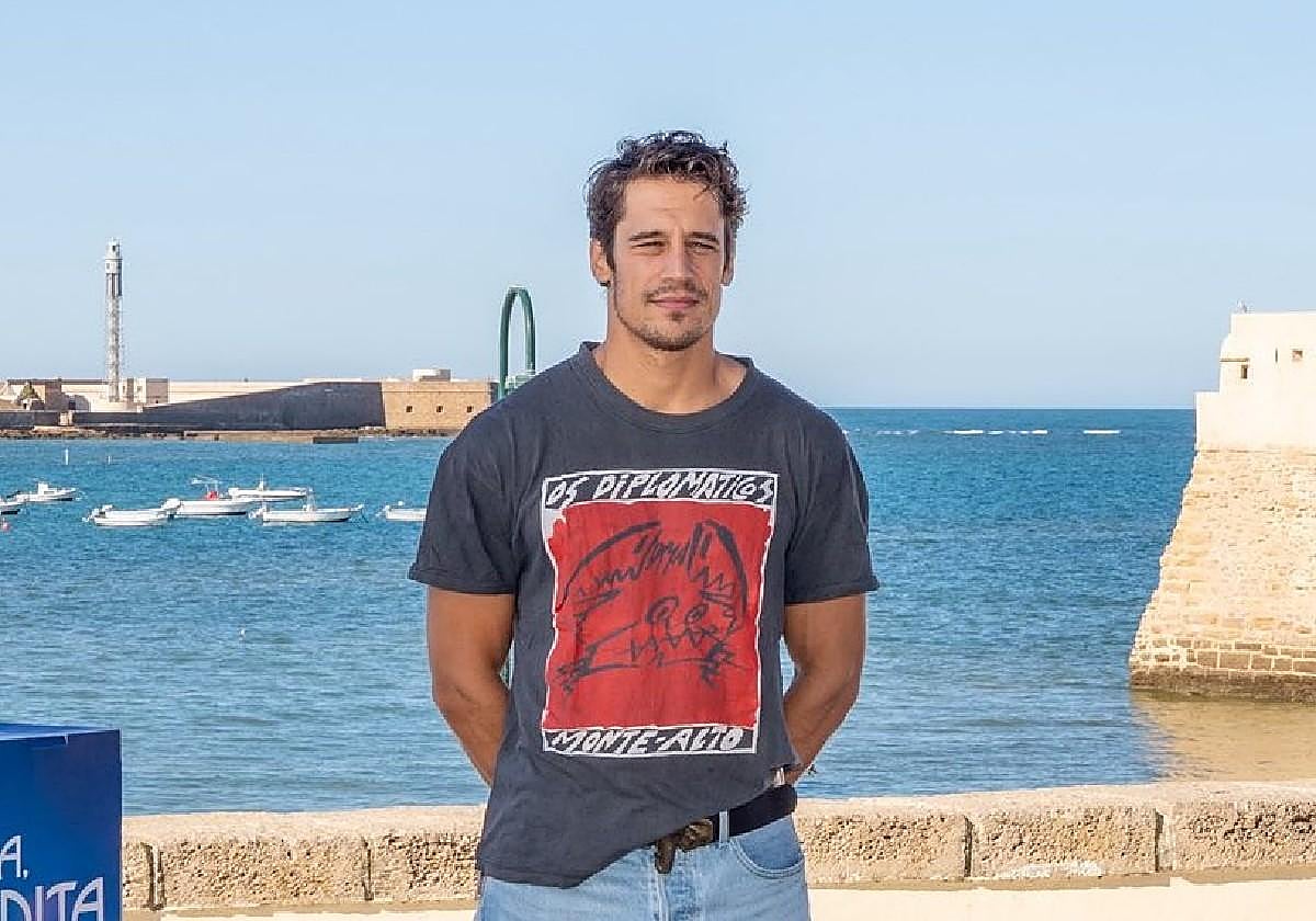 Martiño Rivas en la presentación de su nueva serie en Cádiz