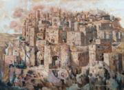 «Toledo», composición en la que el artista Domingo Viladomat evoca una naturaleza geológica de roca