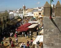 Vista del Mercado Medieval desde el castillo