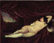 «Femme nue couchée»  (1862, o/l, 75 x 95), de Courbet