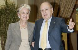 Marta Ferrusola con su marido, Jordi Pujol