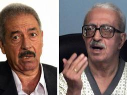 A la derecha, el ex viceprimer ministro iraquí Tarek Aziz y a la izquierda el ex ministro de Defensa Ali Hasan al Mayid, conocido como 'El Químico'. / Afp