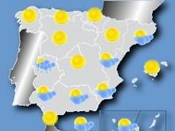 Mapa de la previsión meteorológica ./ CANAL METEO