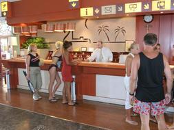 Imagen de archivo de la reccepción de un hotel.