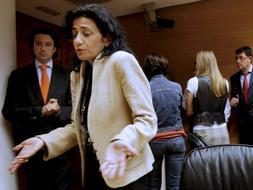 La consellera de Turismo de la Generalitat Valenciana, Angélica Such (2i), ha explicado la relación contractual entre su departamento y la empresa Orange Market, investigada en el llamado 'caso Gürtel'. / Efe
