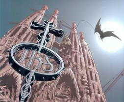 Batman combate el mal armado con la «senyera»