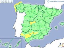 Activada la alerta amarilla en cuatro provincias por altas temperaturas