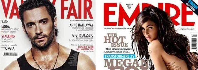 Megan Fox y Hugh Jackman, los más sexys del mundo, en portada