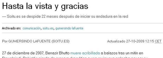 El diario digital Soitu.es se despide después de casi dos años