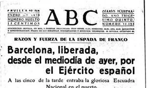 Franco y la conquista de Barcelona en 1939