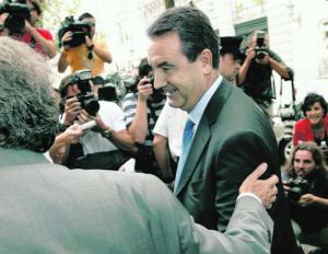 E. AGUDO  Merino a la salida del Tribunal Supremo en julio de 2009 cuando declaró por el «caso Gürtel»