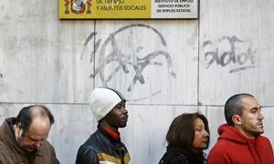 España sigue a la cabeza del paro en la eurozona