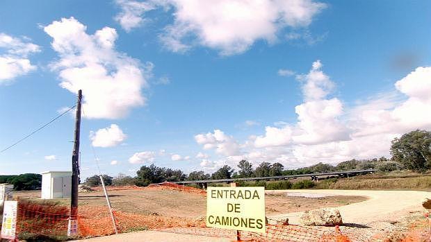 Obras en el cauce del río Guadalete