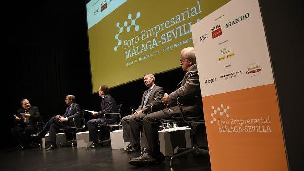 Los participantes del debate que se celebró en el Museo Picasso de Málaga