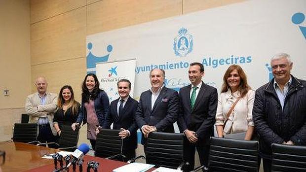 El alcalde de Algeciras, José ignacio Landaluce, en la presentación del proyecto AREAS-Aula