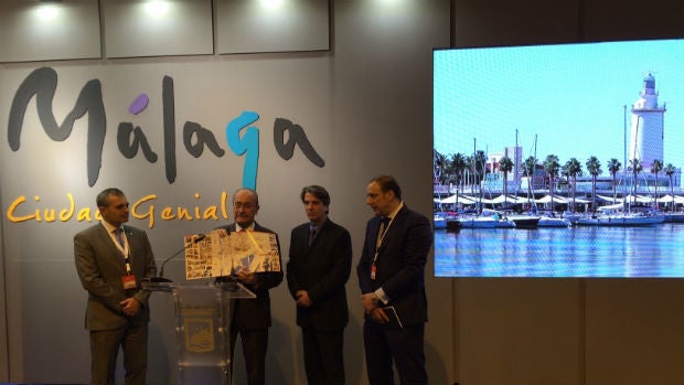 El alcalde malagueño, Francisco de la Torre, durante la presentación del callejero