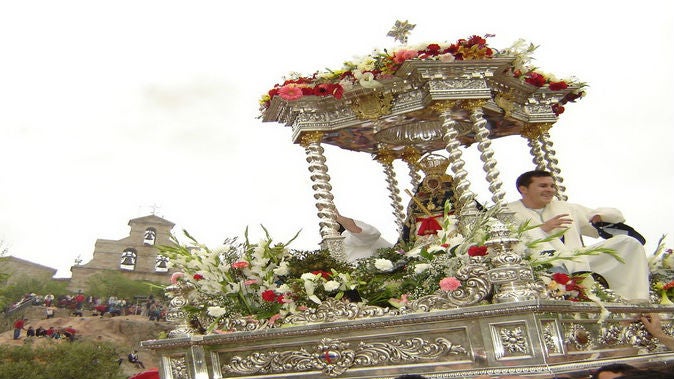 Romería de la Virgen de la Cabeza en la sierra de Andújar.