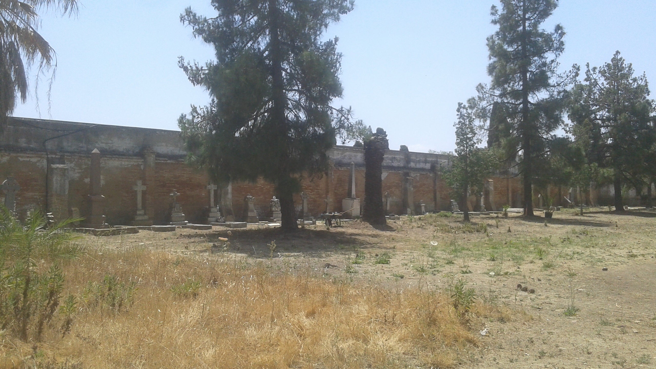 Vista parcial del cementerio británico