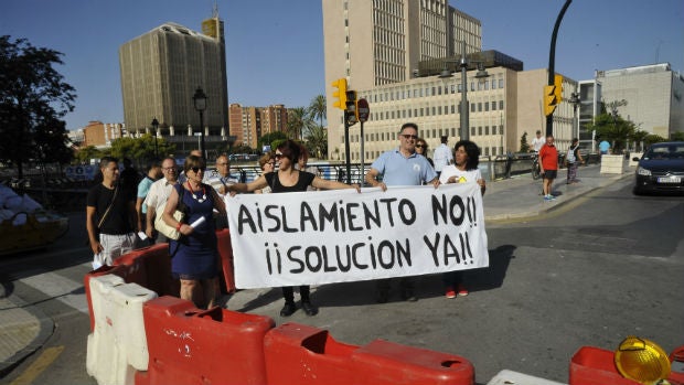 Protesta de los comerciantes