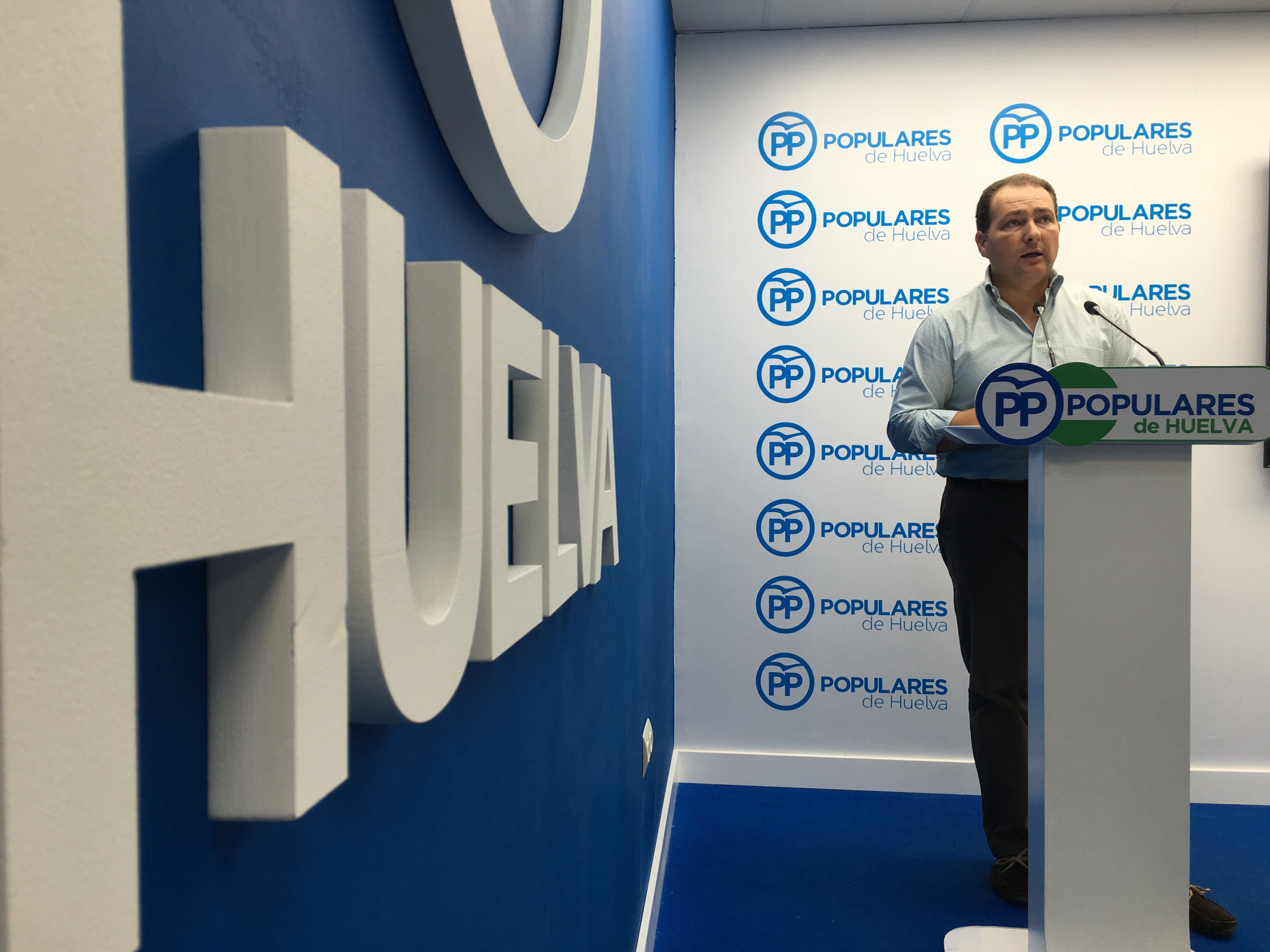 El secretario general del PP de Huelva, David Toscano, anunciado las medidas