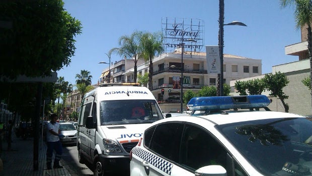 La Policía Local de Jerez, durante un servicio en el centro