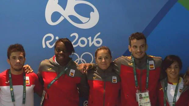 Integrantes del equipo olímpico de judo español en Río.