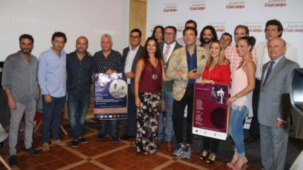 Una parte del elenco que actuará en el Festival Joaquín el de la Paula