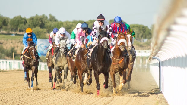 Carreras de caballos en el hipódromo de Dos Hermanas