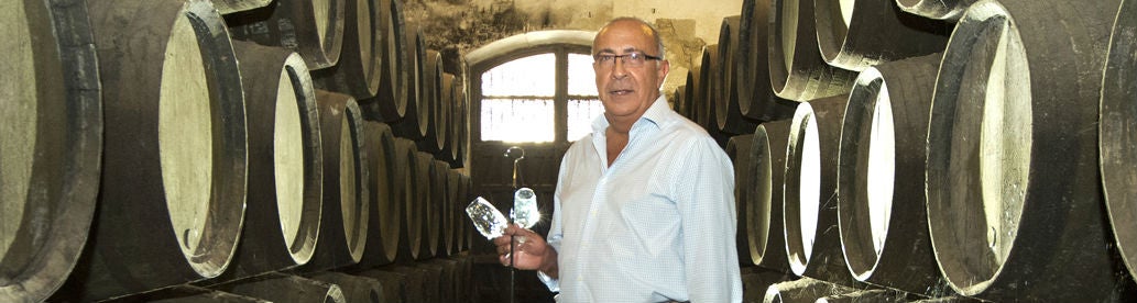 Antonio Flores, en la bodega de González Byass