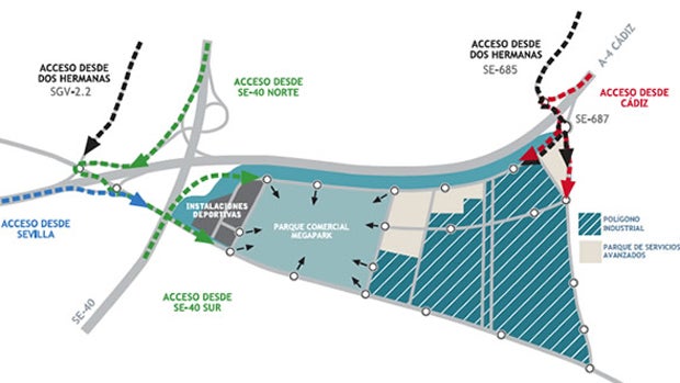 Plano del lugar en el que se construirá Megapark