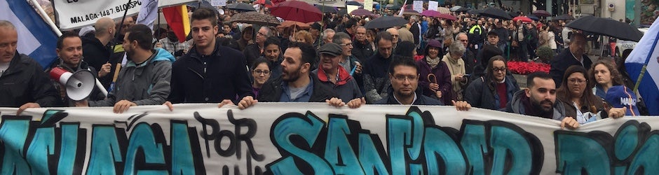 Protesta del pasado 27 de noviembre en Málaga