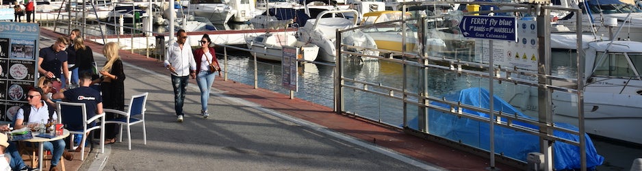 Vista parcial del Puerto Deportivo de Marbella, motivo de la polémica