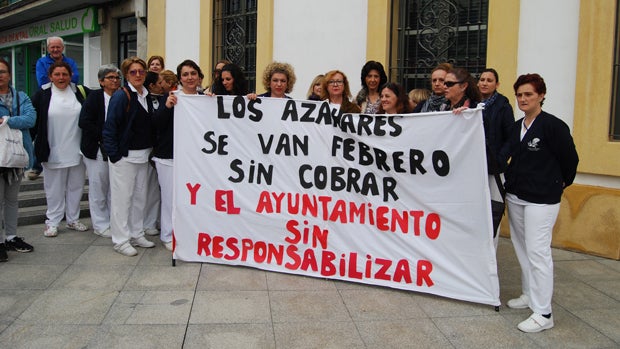 Protesta de la plantilla del servicio a domicilio