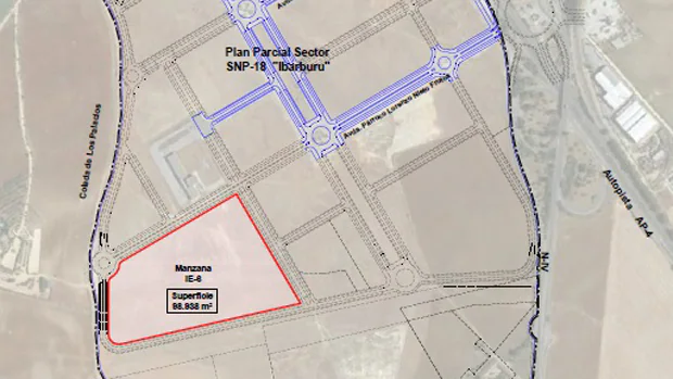 Plano de la parcela de la nueva fábrica de Ybarra / ABC