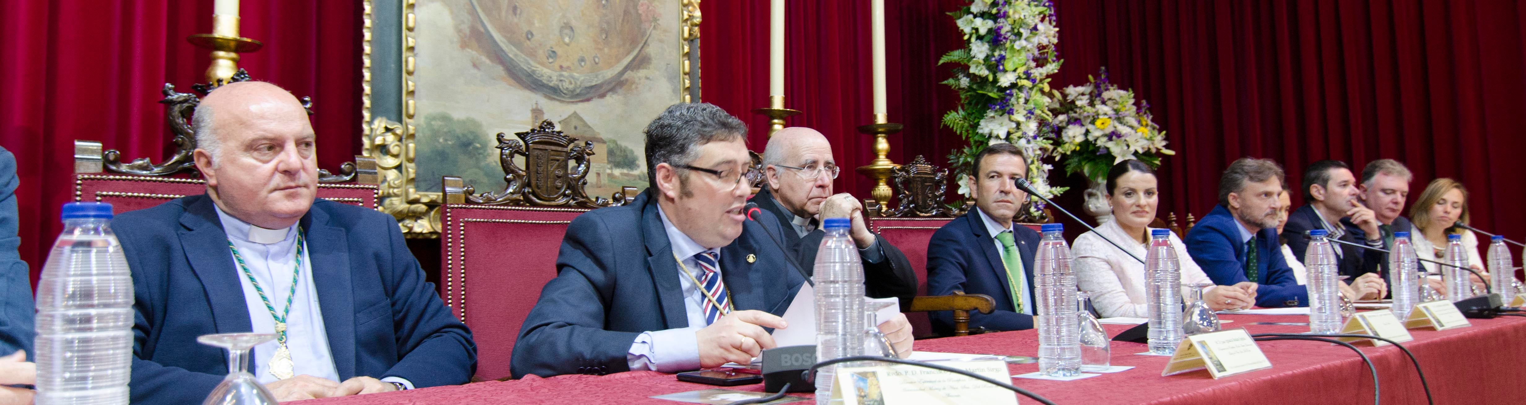 Mesa presidencia de la Asamblea General de Hermandades para la Romería 2017.