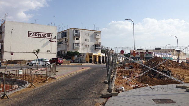 Obras en la avenida Cristóbal Colón