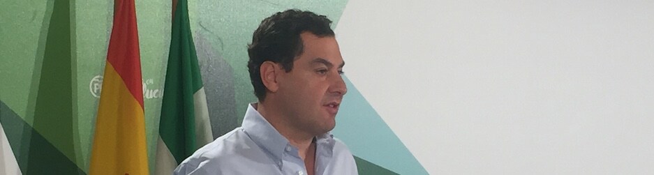 Juanma Moreno durante su intervención en Marbella