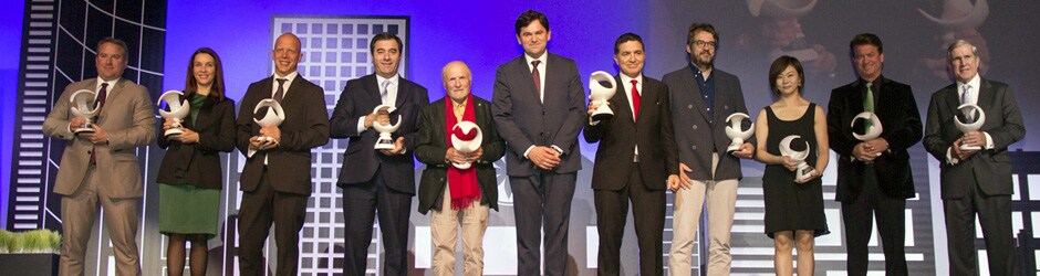 Foto de familia de los galardonados con los Premio Macael / ABC