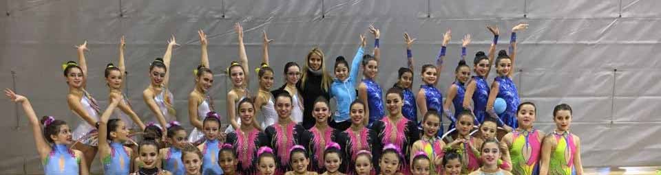 El equipo utrerano que va a participar en esta competición de gimnasia rítmica