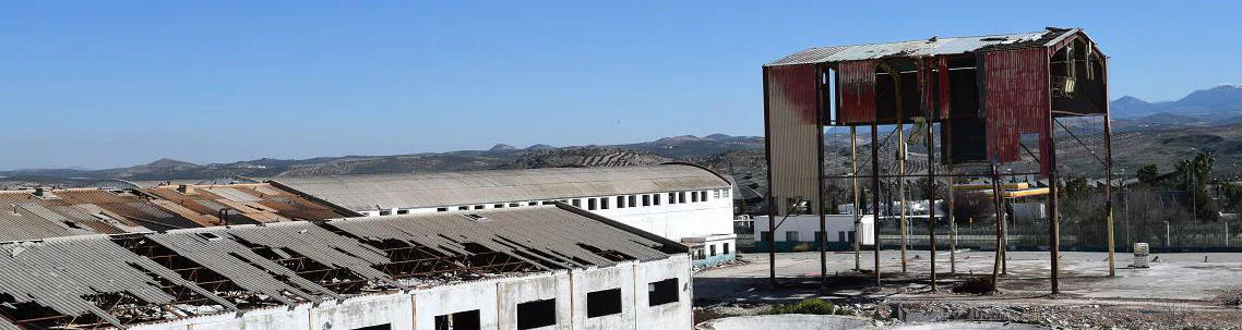 Estado actual de las instalaciones de la empresa cárnica Primayor, en la que trabajaban los dos encausados