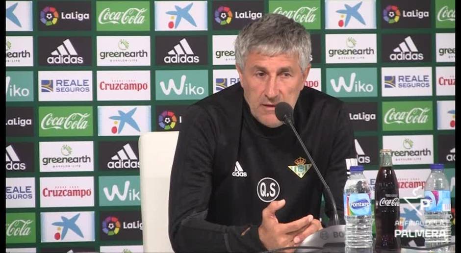 Setién: "Es difícil que el Málaga nos puedaganar por relajación"