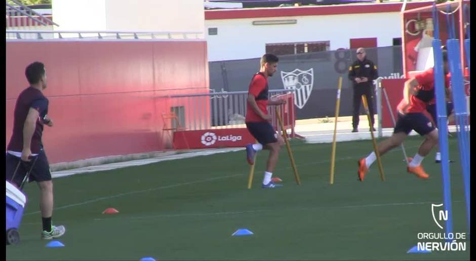 Así ha sido la vuelta de Navas a los entrenamientos del Sevilla FC