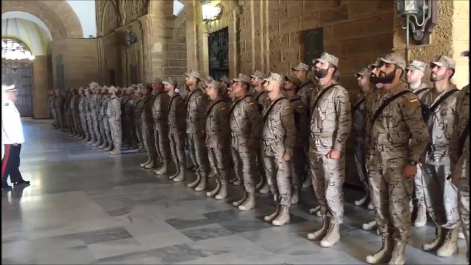 Despedida de los infantes de Marina del Tercio de Armada que marchan de misión a Mali