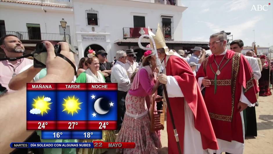 Previsión meteorológica para los próximos días en la aldea de El Rocío