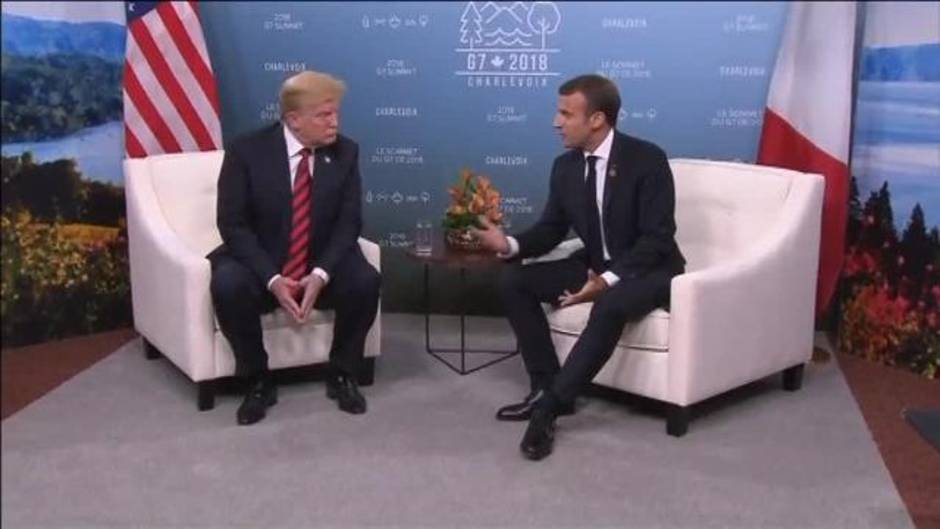 Macron se reúne con Trump antes de la cumbre del G7