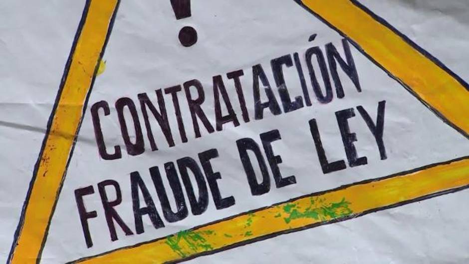 Los trabajadores públicos temporales exigen mejoras