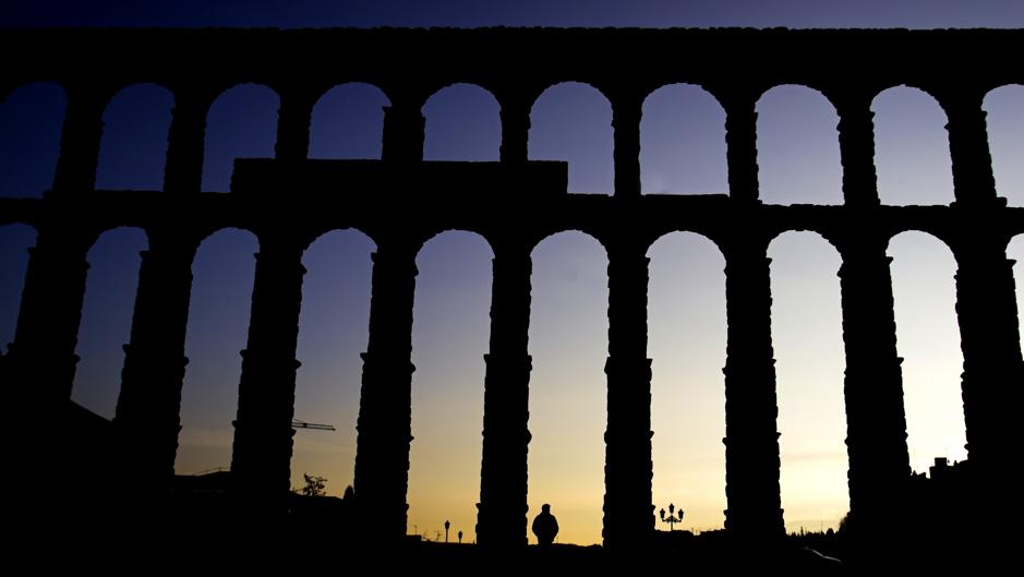 ¡La demolición del Acueducto de Segovia!