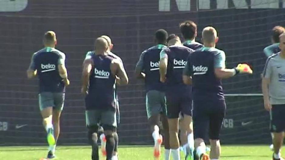 El Barça vuelve a los entrenamientos sin sus internacionales