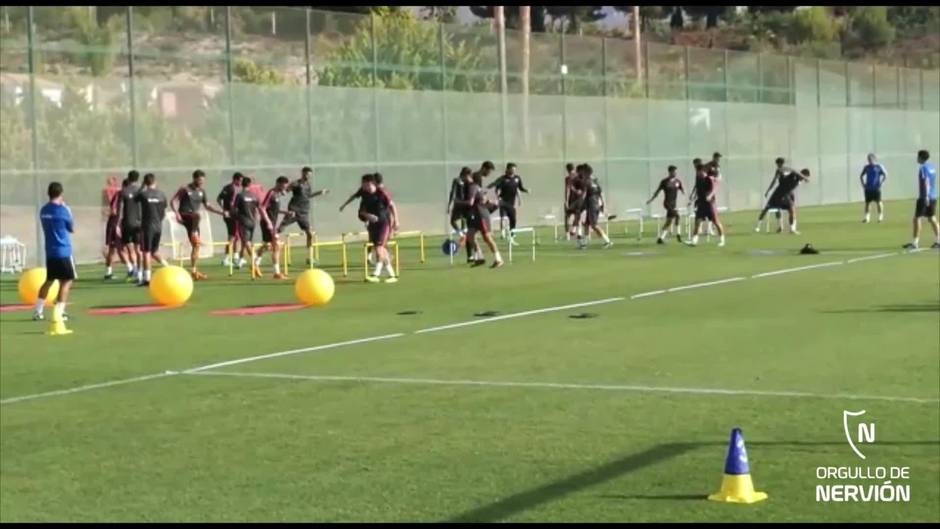 SevillaFC: Última sesión de trabajo en Benidorm